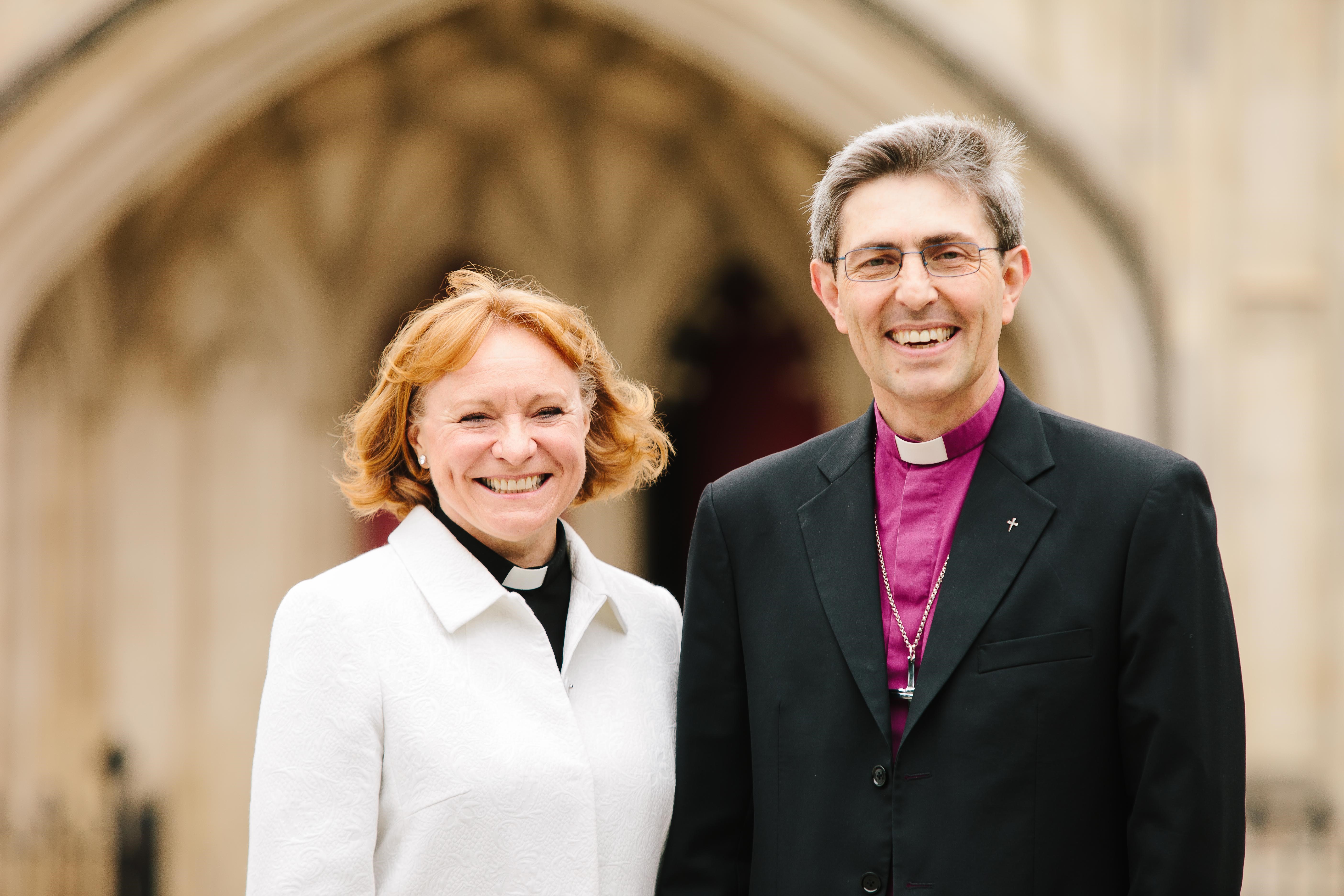 Catherine Ogle and Bishop Tim