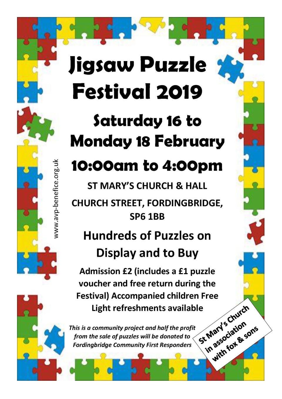 Jigsaw festival poster
